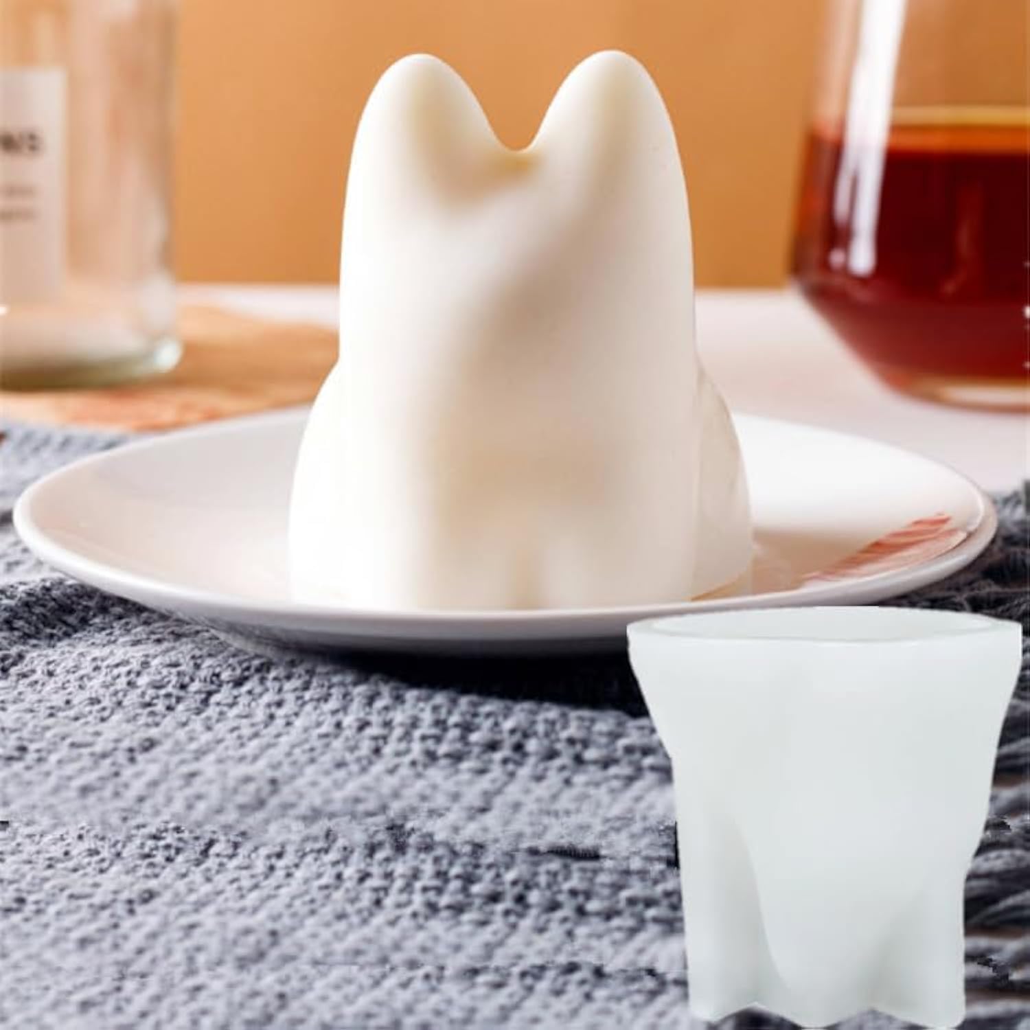 Molde de silicona JoviQiso gato para postres y presentaciones creativas.