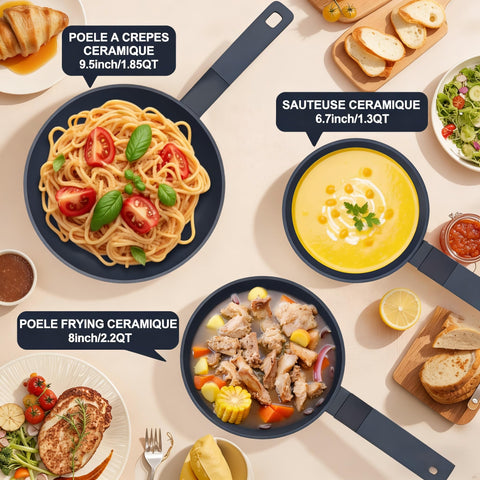 Diseño cerámico no tóxico de Jovire para cocina familiar.
