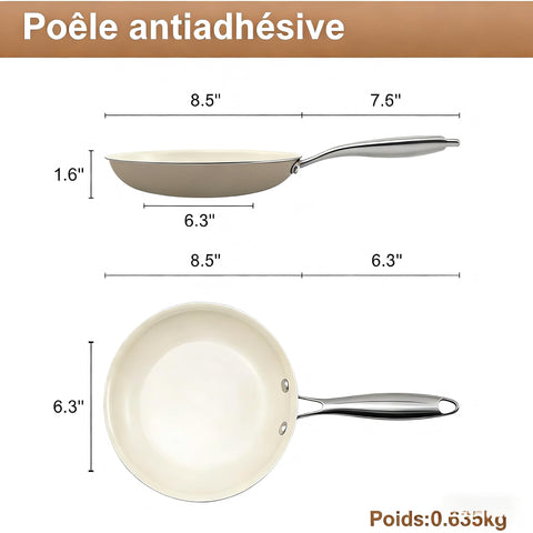 Jovire revestimiento ceramico antiadherente para cocina sin pegar y limpieza rapida