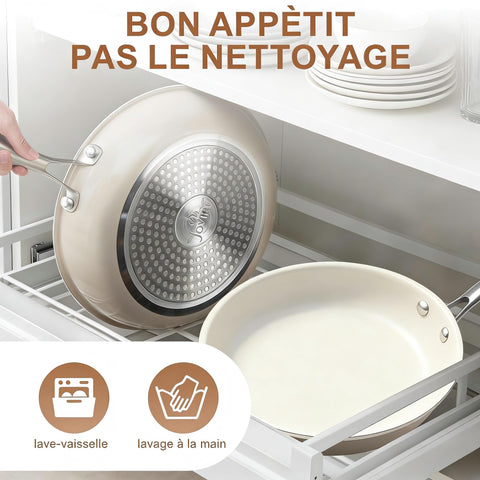 Jovire uso diario ergonomico sartén fiable para desayunos y comidas rápidas
