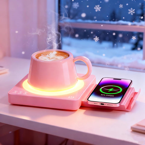 JOWHOL calentador-taza-15w mantiene el café caliente en el escritorio