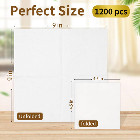 JOWLOT servilletas 9x9, tamaño perfecto para bebidas y bocados.