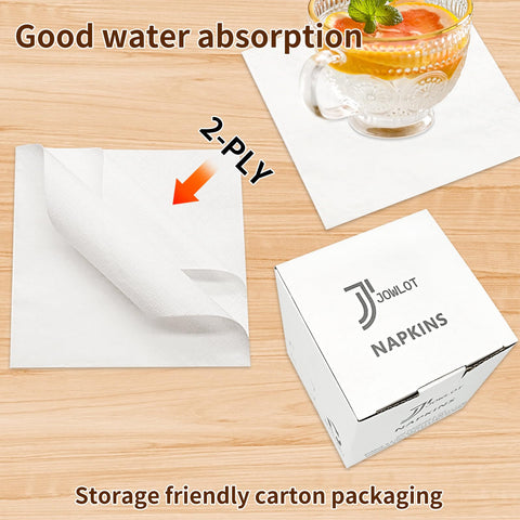 JOWLOT servilletas coctel 2 capas, duraderas y suaves para uso diario.