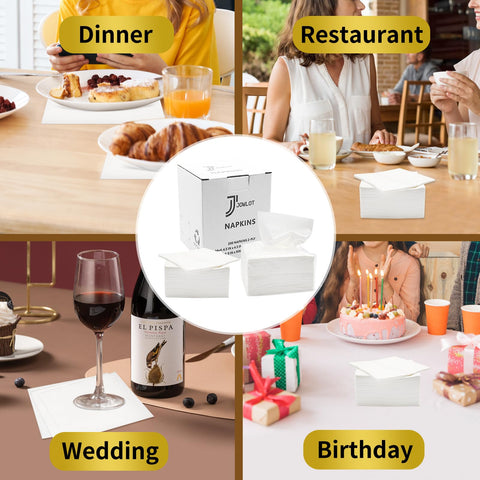 JOWLOT servilletas coctel multifuncionales para bebidas y bocadillos.