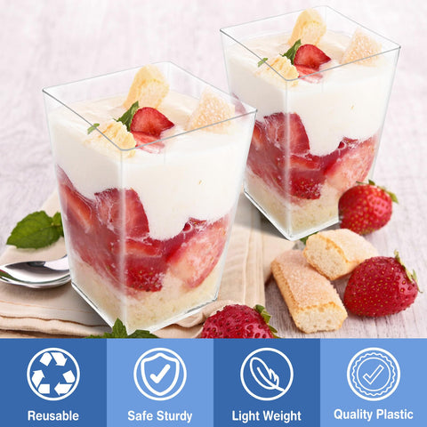 Cucharas plásticas incluidas de Joy Akkess para servicio cómodo