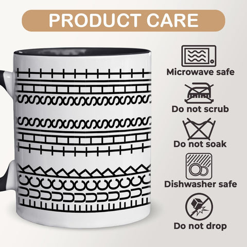 Taza Joy Crafters, cerámica de alta calidad con impresión duradera y colores vivos.