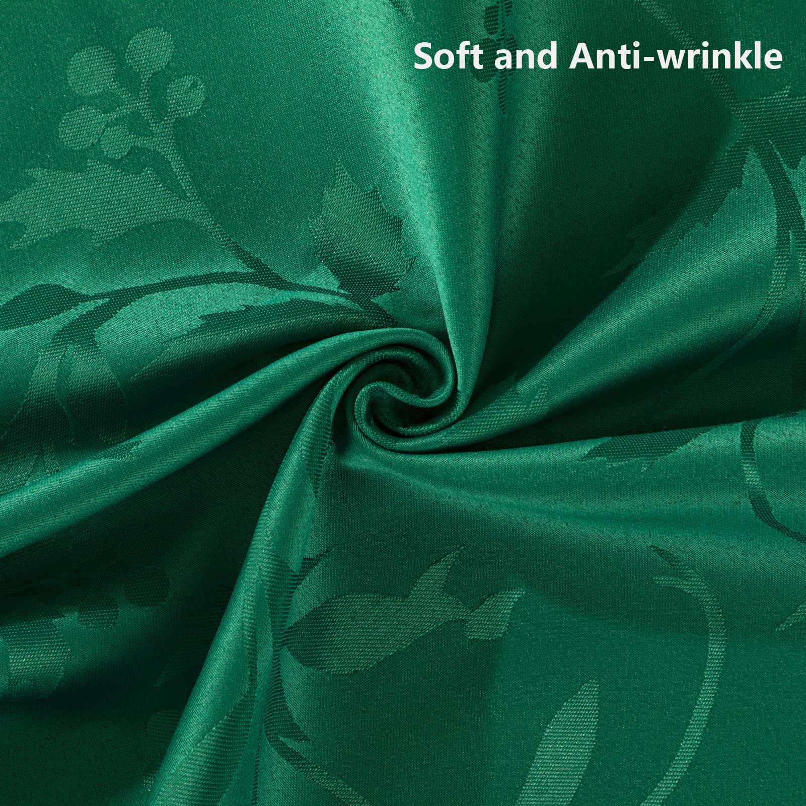 Joybest mantel navidad jacquard verde ambientación de mesa para ocasiones