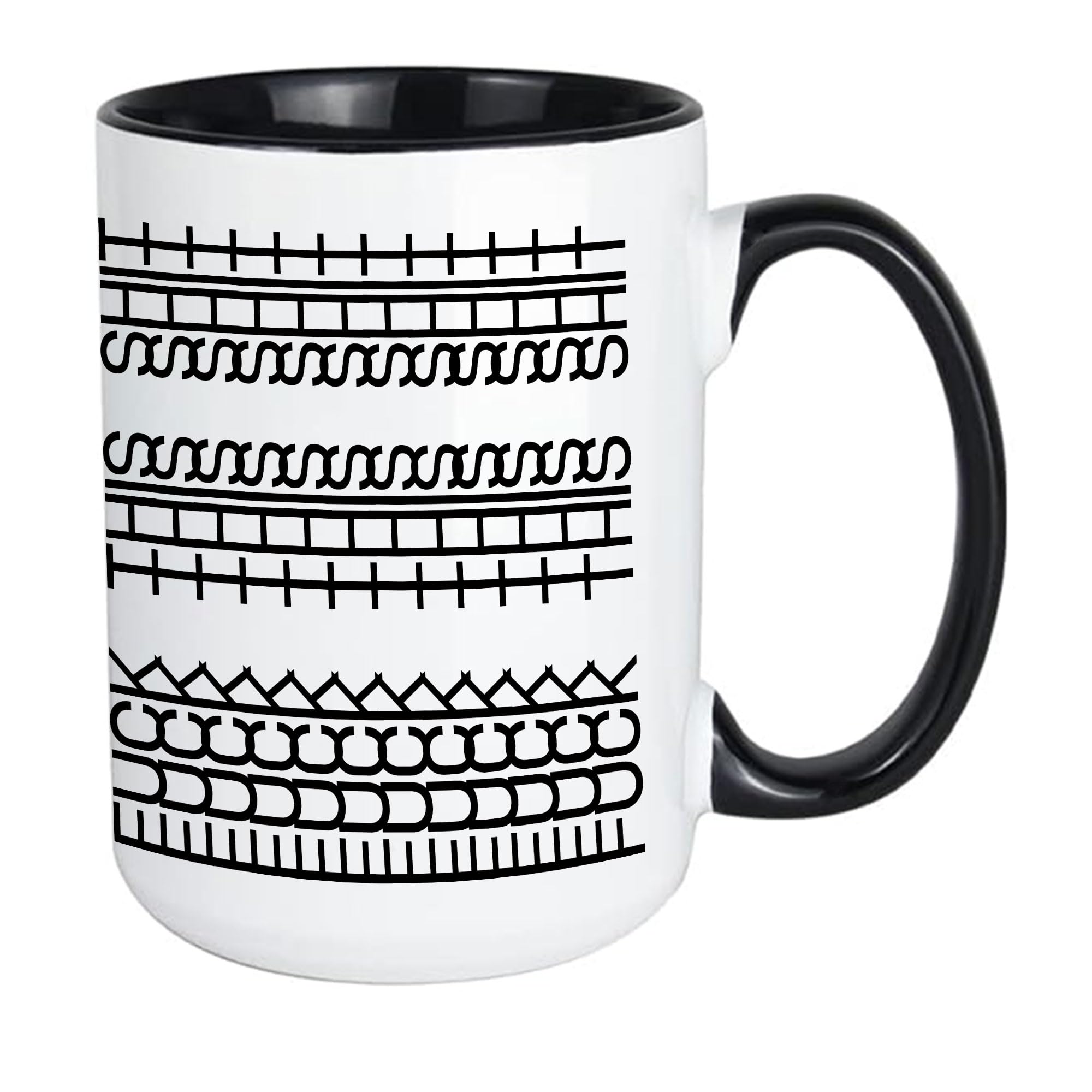 Joybloks taza cafe mensajes escondidos 15oz, regalo divertido para oficina