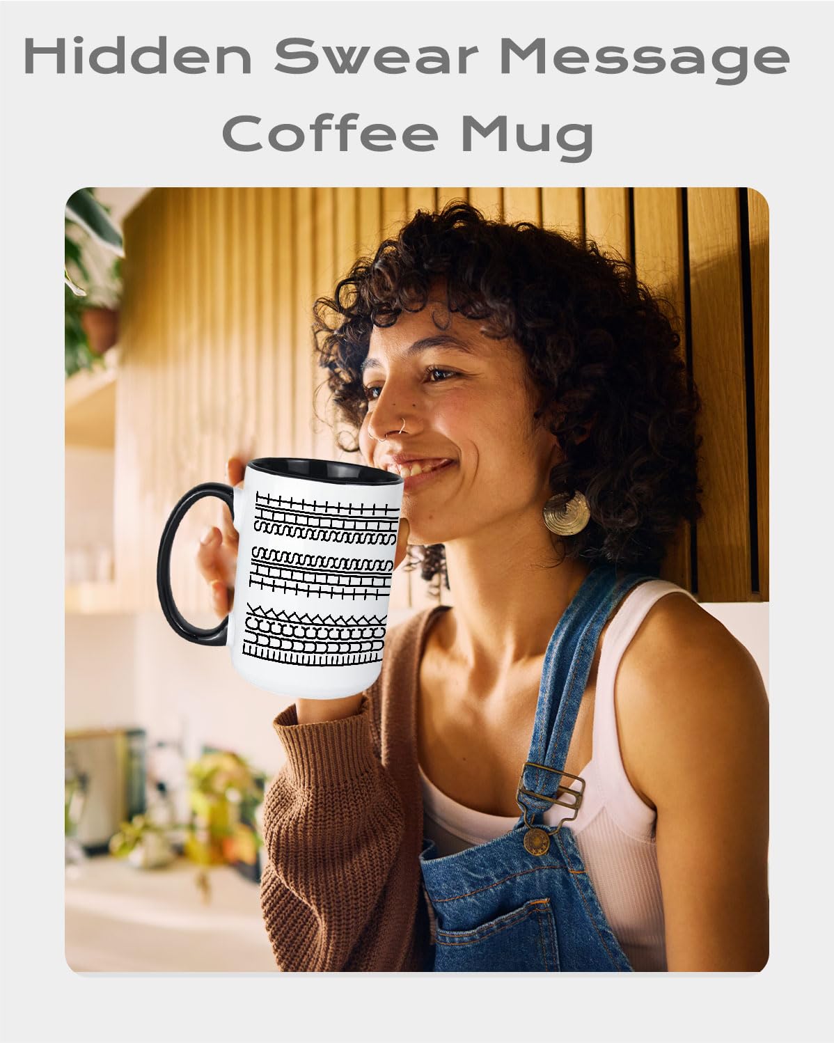 Joybloks taza diseño divertido y sutil para alegrar la jornada