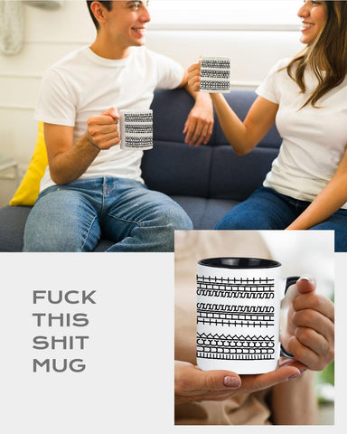 Joybloks taza mensaje oculto desvelado, muestra humor sutil en el escritorio