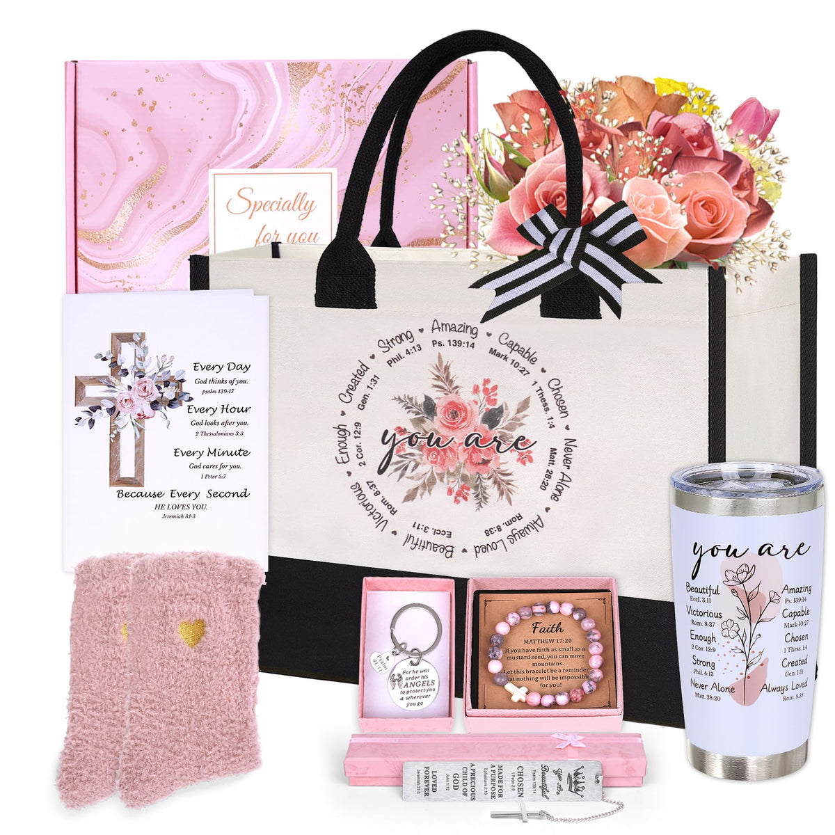 Joybuty bolsa canvas inspiradora para llevar mensajes de fe cada día