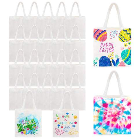 Joyclub bolsas mini tote blancas para sublimación, resultado duradero.