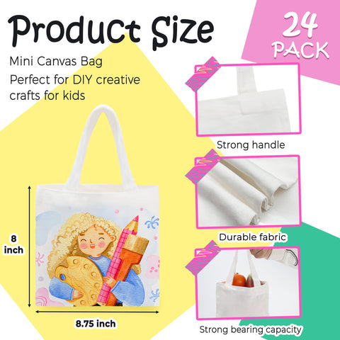 Joyclub bolsas de lona mini para reutilizar con asas prácticas.