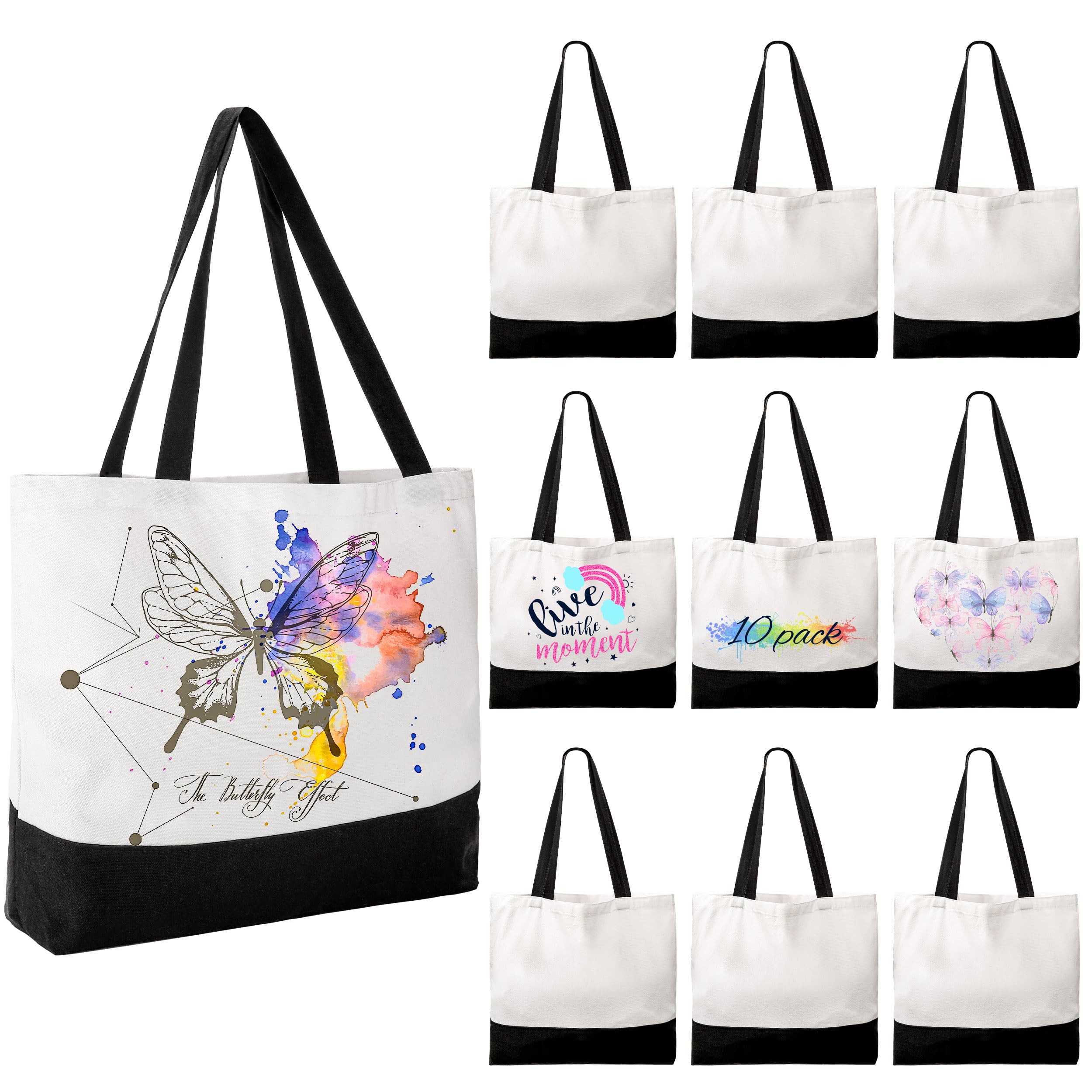 Joyclub bolso tote grande para sublimación, ideal para personalizar con diseños.