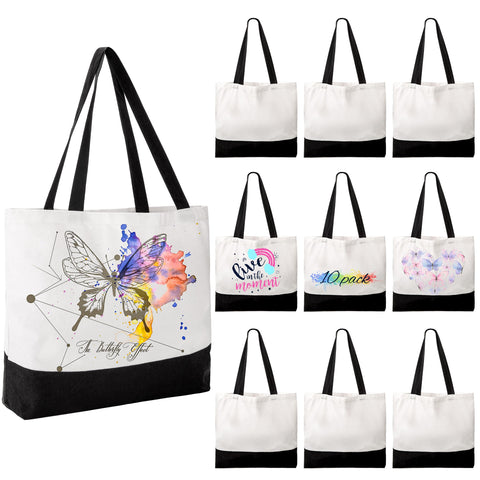 Joyclub bolso tote grande para sublimación, ideal para personalizar con diseños.