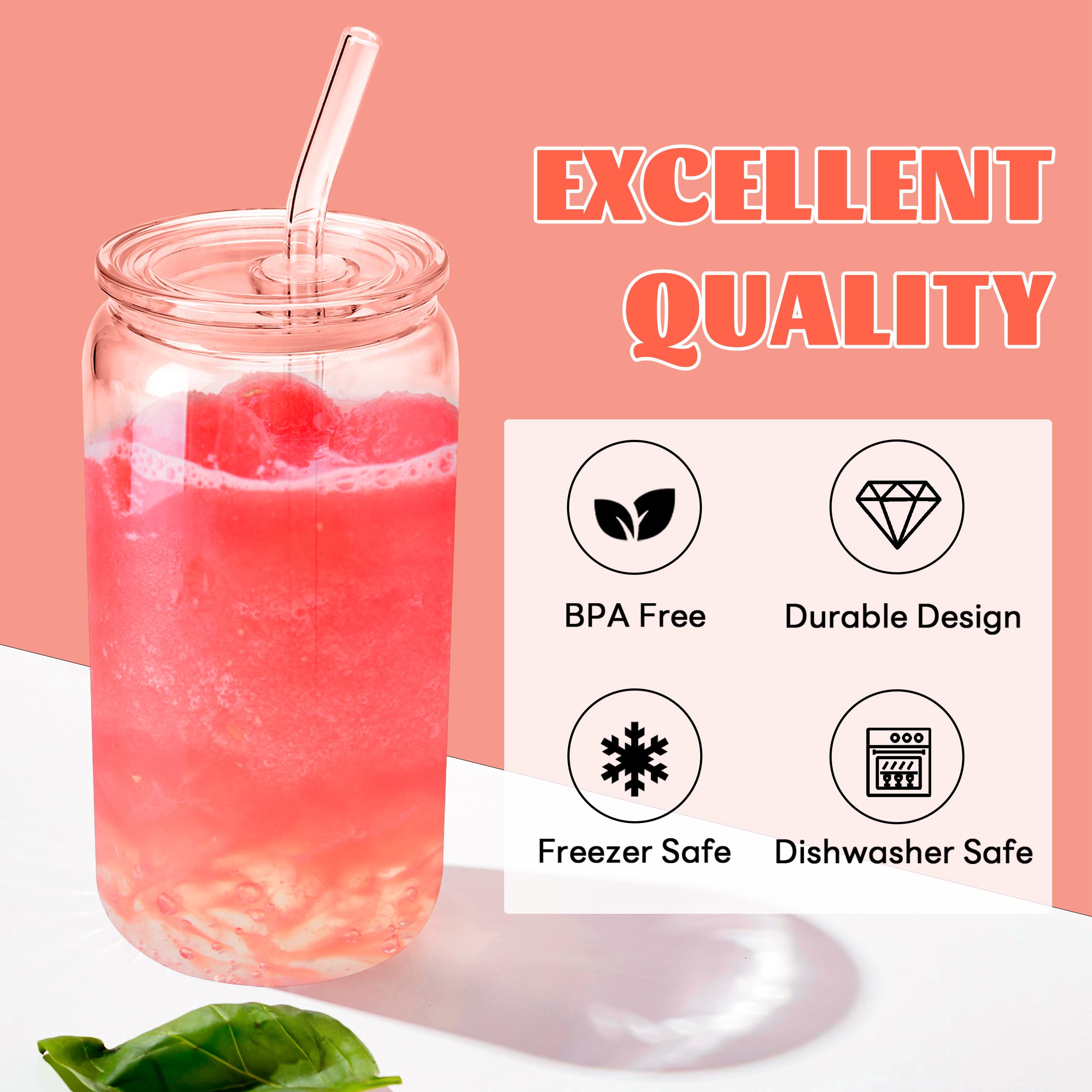 Diseño atractivo de Joyclub en vidrio transparente para bebidas.