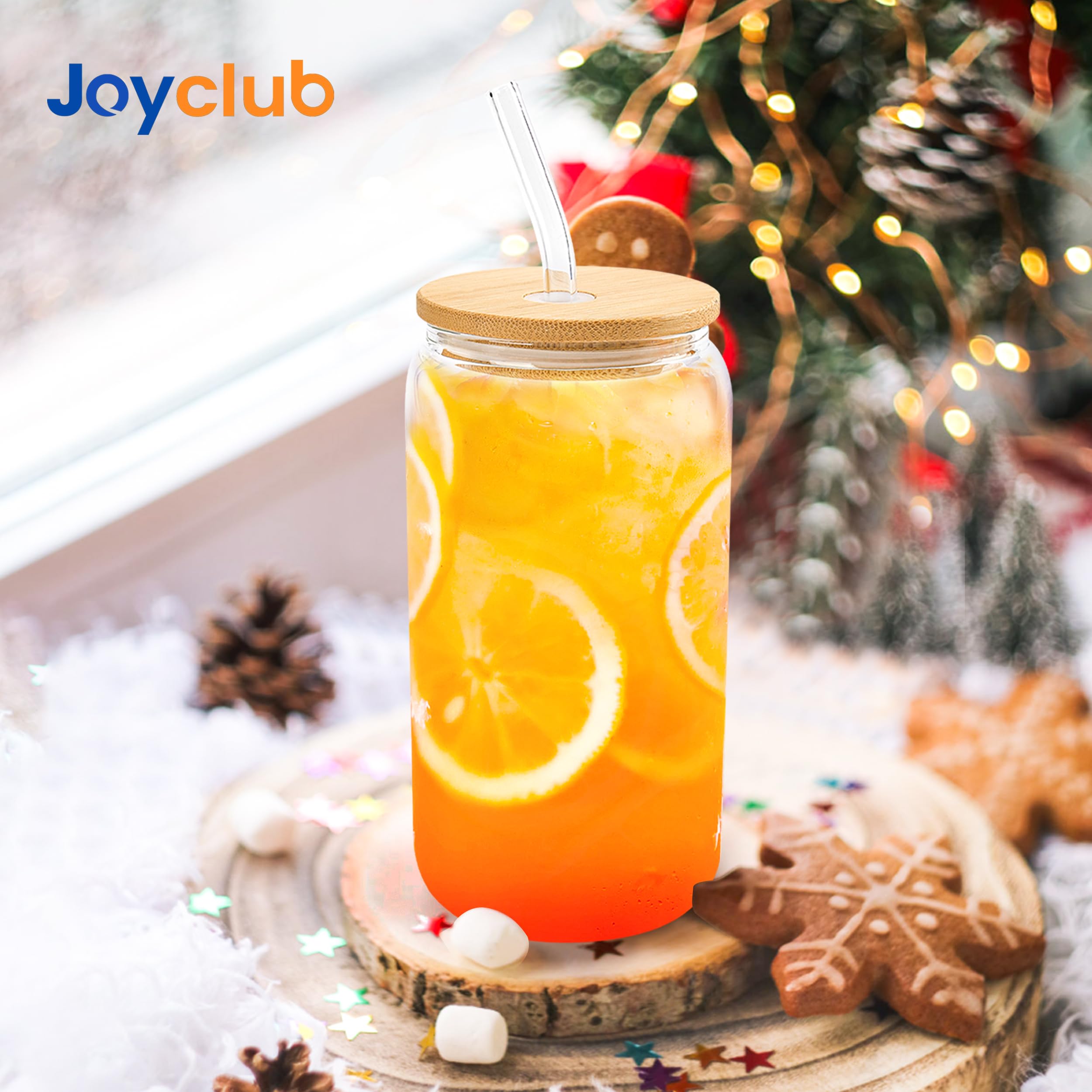 Joyclub: tapas de bambú para vasos de vidrio, cierre seguro