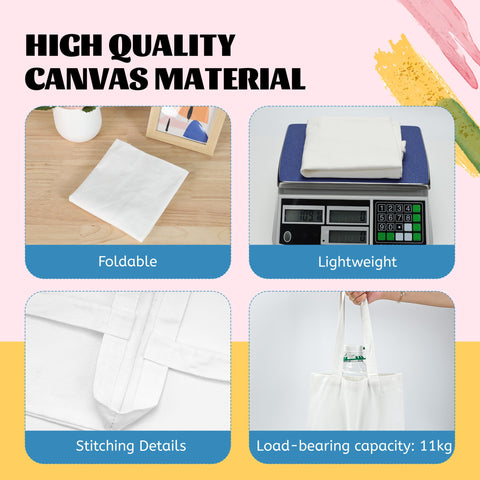 Joyclub tote poliéster reutilizables: resistente, lavable y aptas para compras.