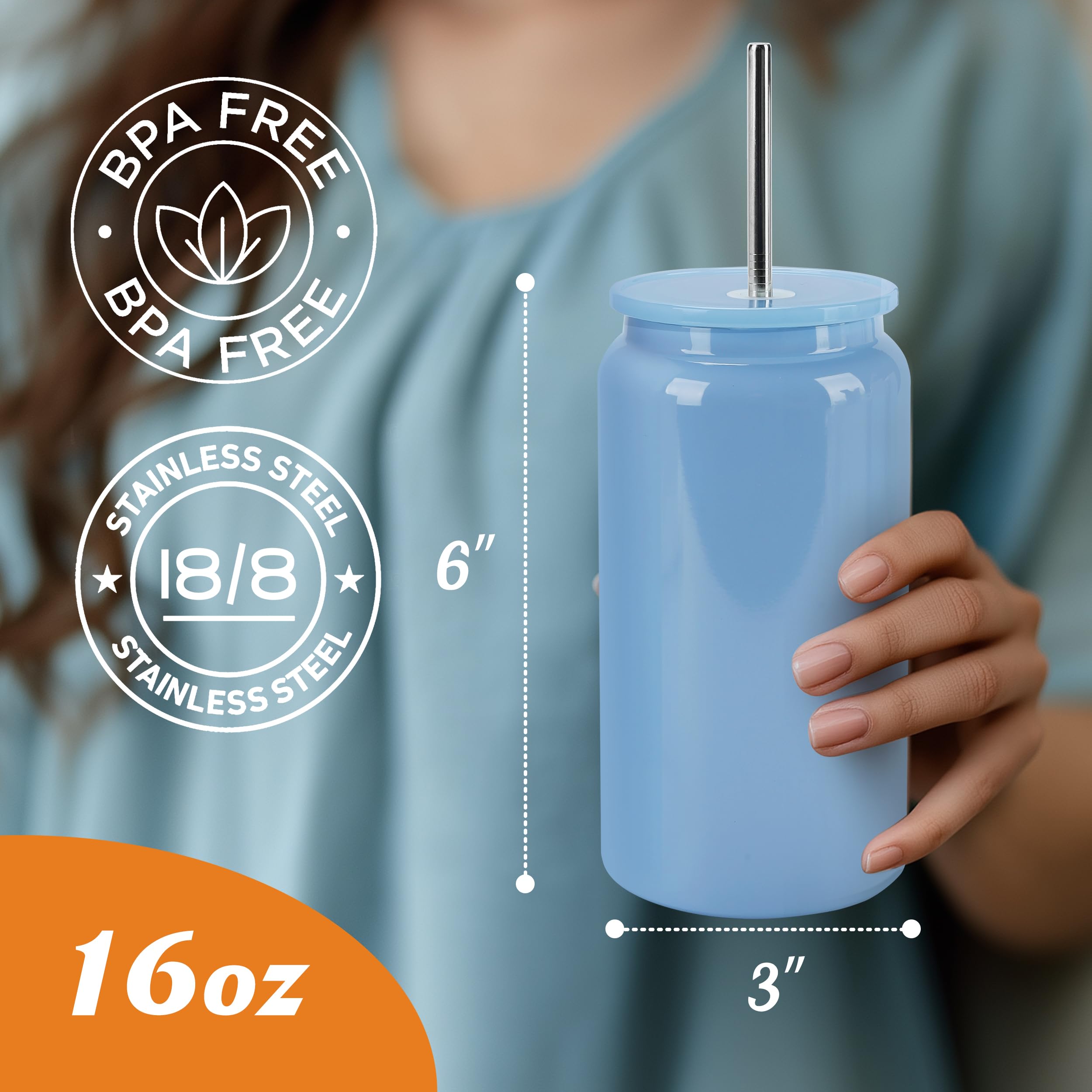 Joyclub tumbler sublimación 16oz, diseño colorido, ideal para regalos.