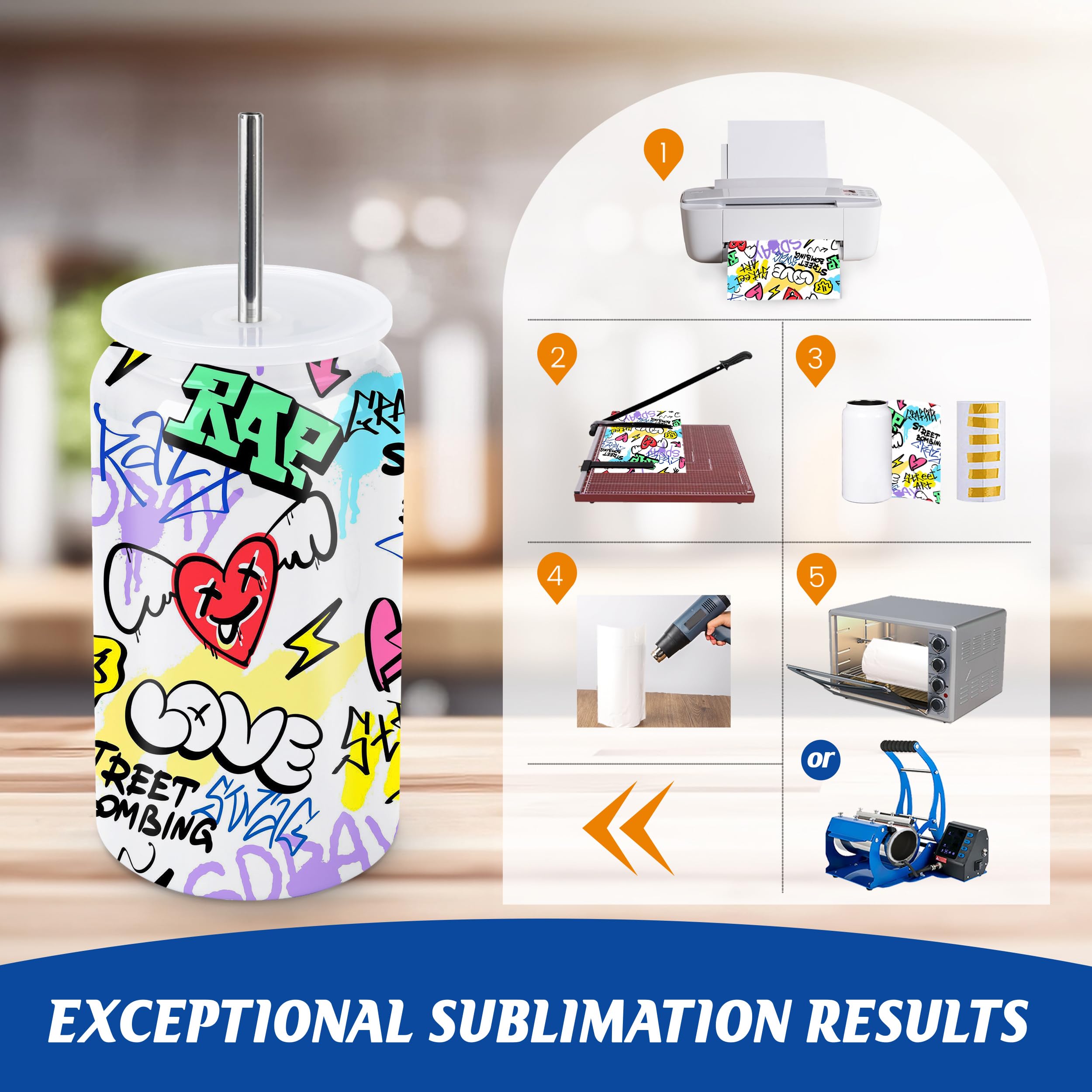 Joyclub tumbler sublimación 16oz, apto para té y batidos.
