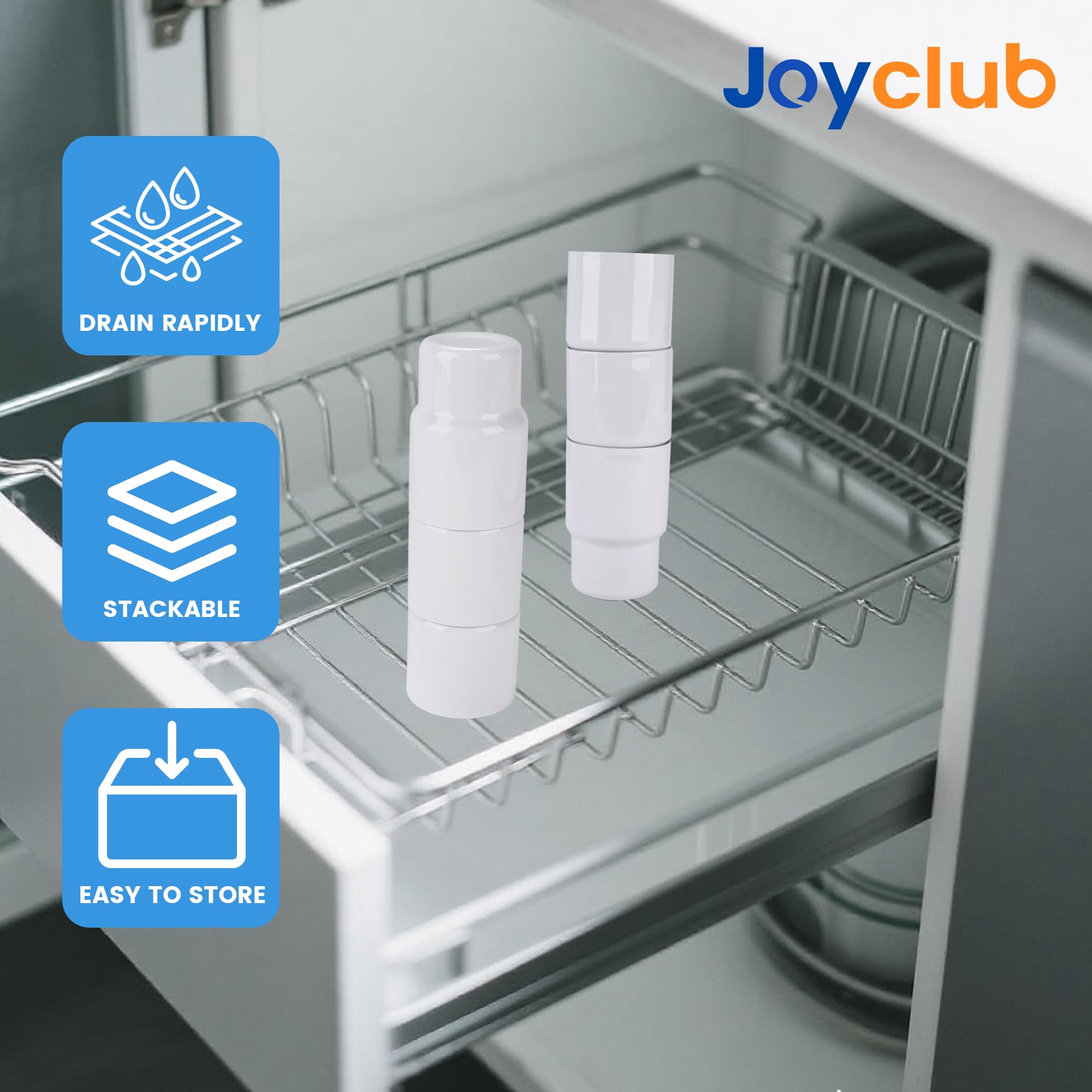 Vaso Joyclub 3 onzas, acero inoxidable, doble pared, mantiene bebidas frías o calientes.