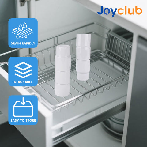 Vaso Joyclub 3 onzas, acero inoxidable, doble pared, mantiene bebidas frías o calientes.