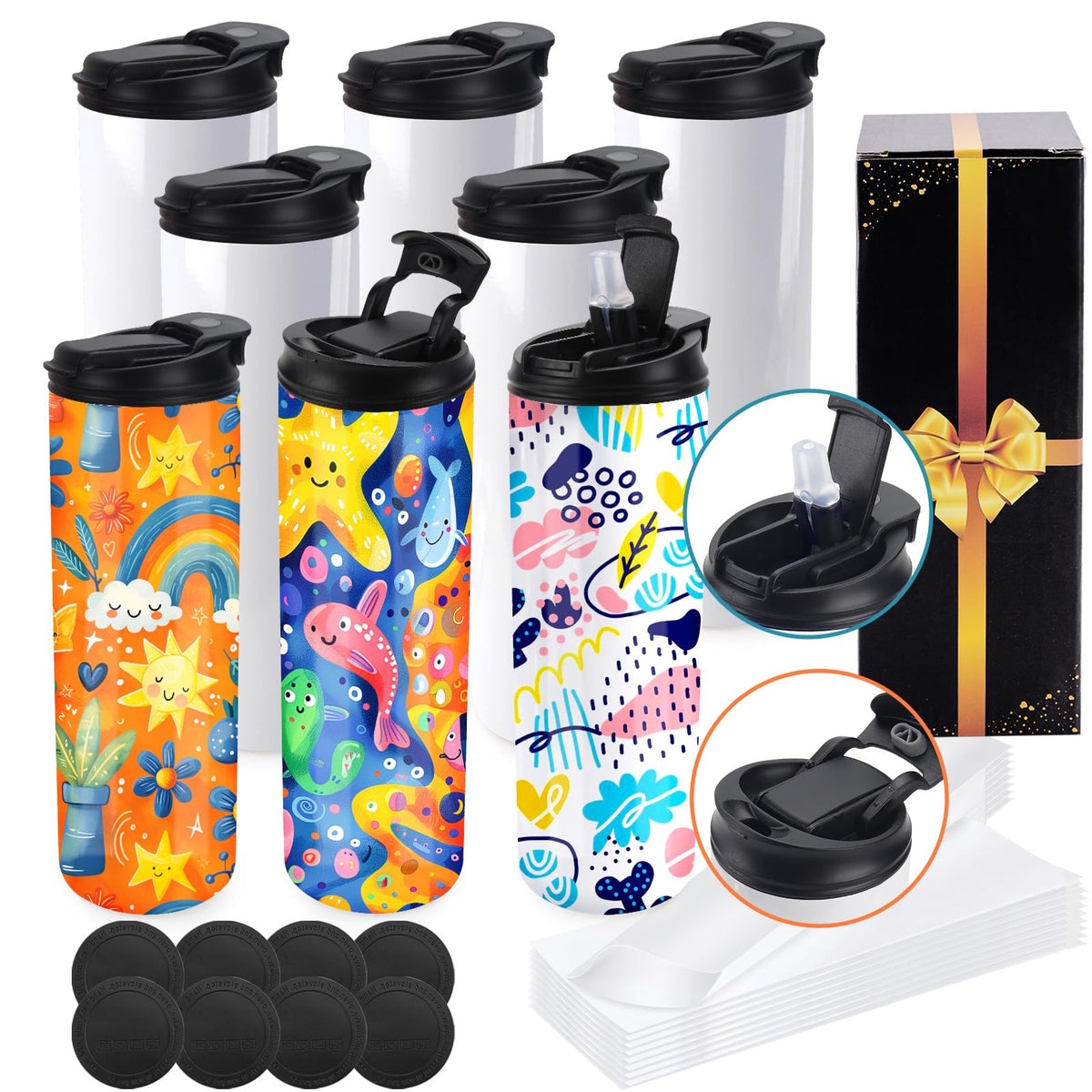 Vaso Joyclub sublimación 20 oz con apertura doble para personalizar