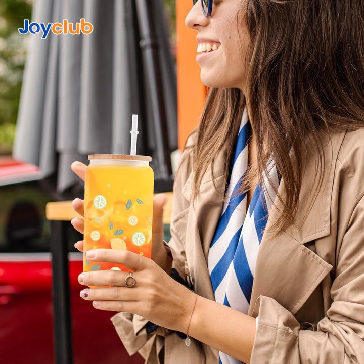 Joyclub vasos de cristal resistentes al calor, aptos para bebidas calientes.