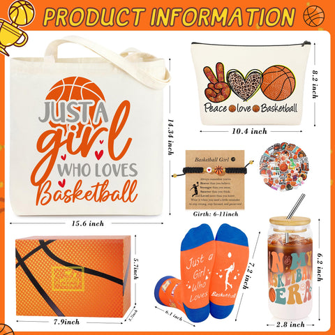 JoycuFF tote baloncesto, bolso espacioso para libros, ropa o accesorios.