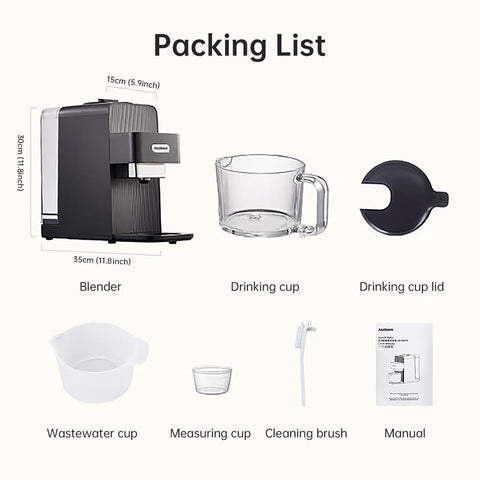 Joydeem JD-PB270 temporizador-12-horas permite planificar bebidas