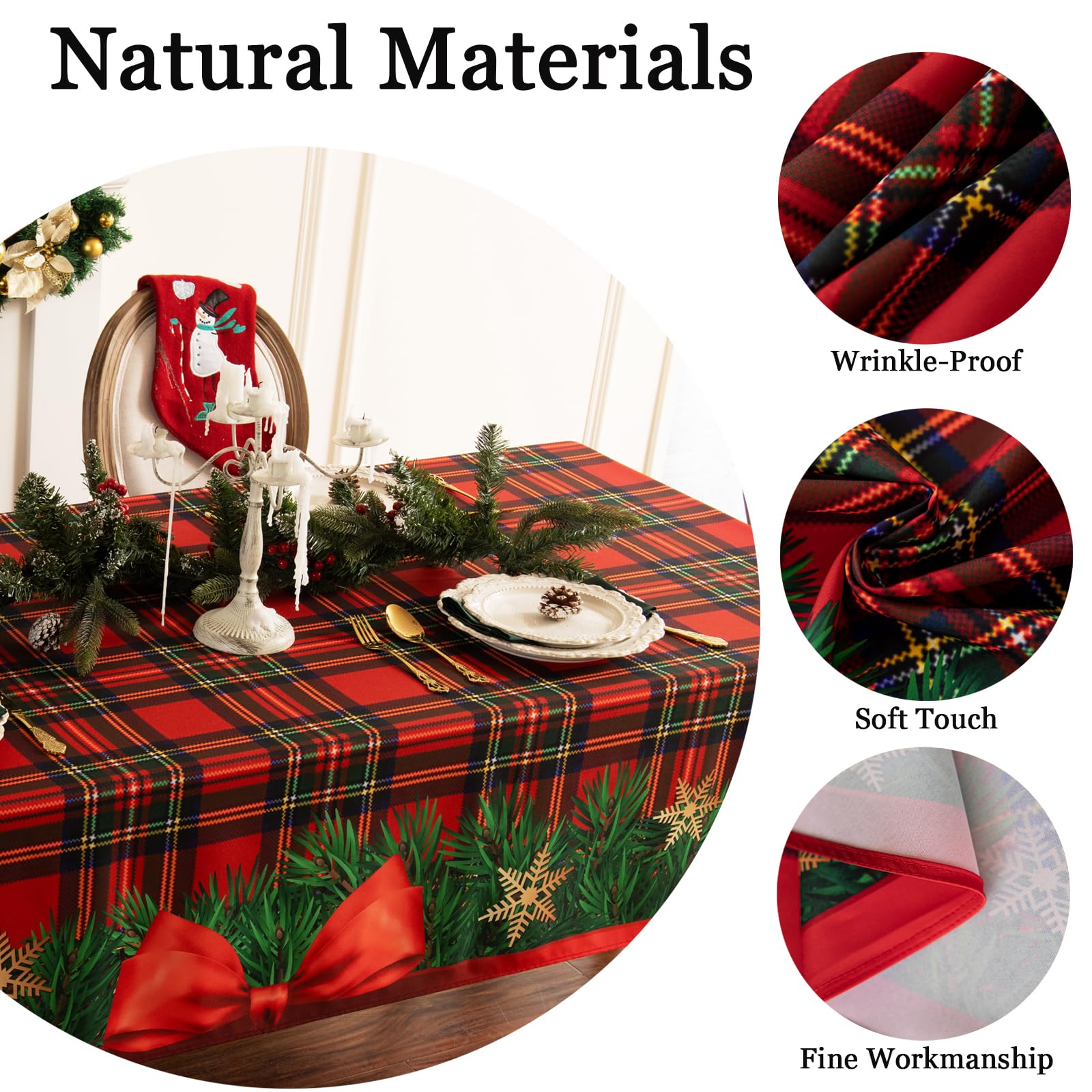Mantel Joyfol Day tejido poliester duradero, perfecta proteccion para banquetes.