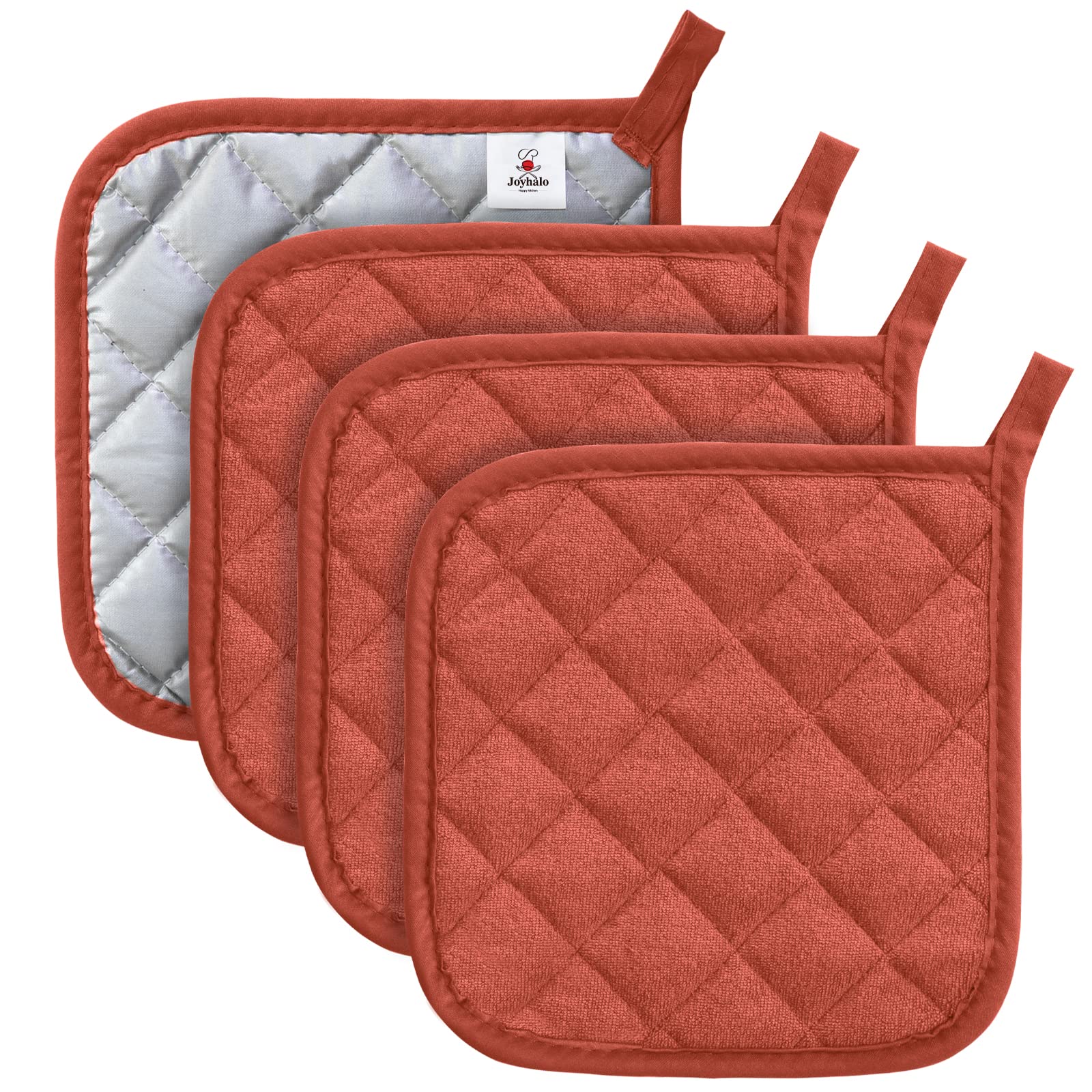 Joyhalo guantes para ollas con tejido de algodón y agarre seguro.