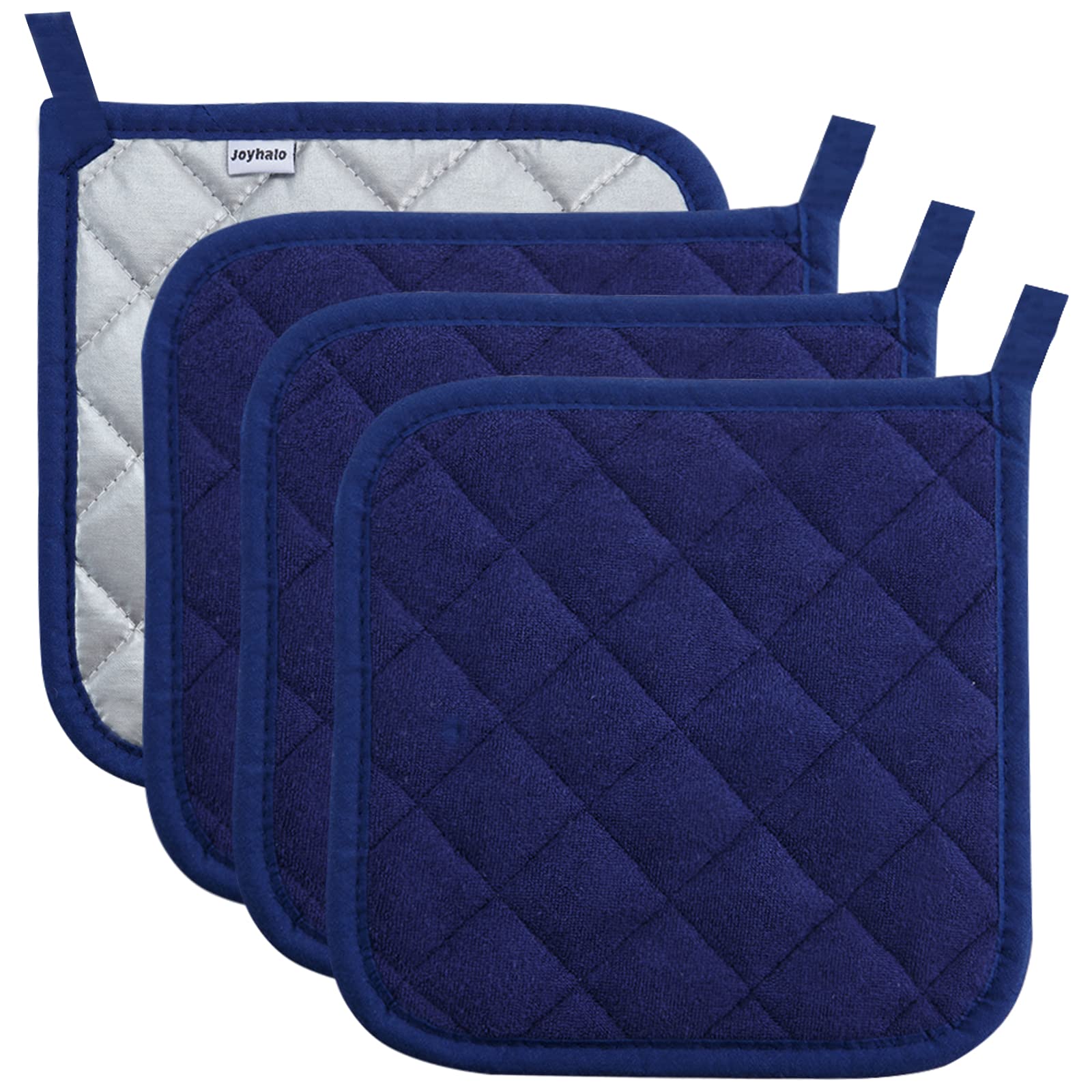 Joyhalo guantes para ollas de algodón resistentes al calor para manejo seguro en la cocina
