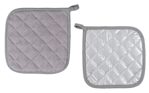 joyhalo manoplas de algodón gris con agarre firme para horno