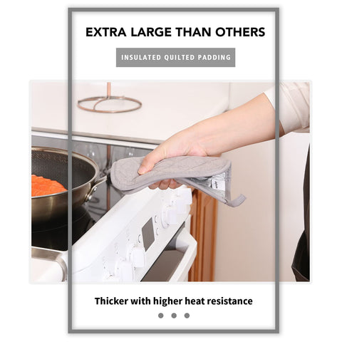 Joyhalo manoplas de cocina: resistencia al calor de hasta 400 grados.