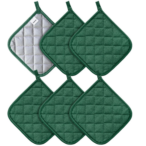 Joyhalo pack de 6 manoplas de cocina para manipular ollas calientes sin resbalones.