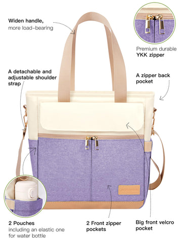 JOYHILL bolsa de almuerzo para mujer con correa, transporte cómodo para trabajo