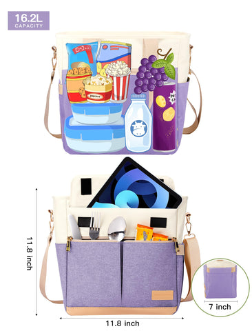 JOYHILL bolsa aislante interior, organización y enfriamiento para comidas