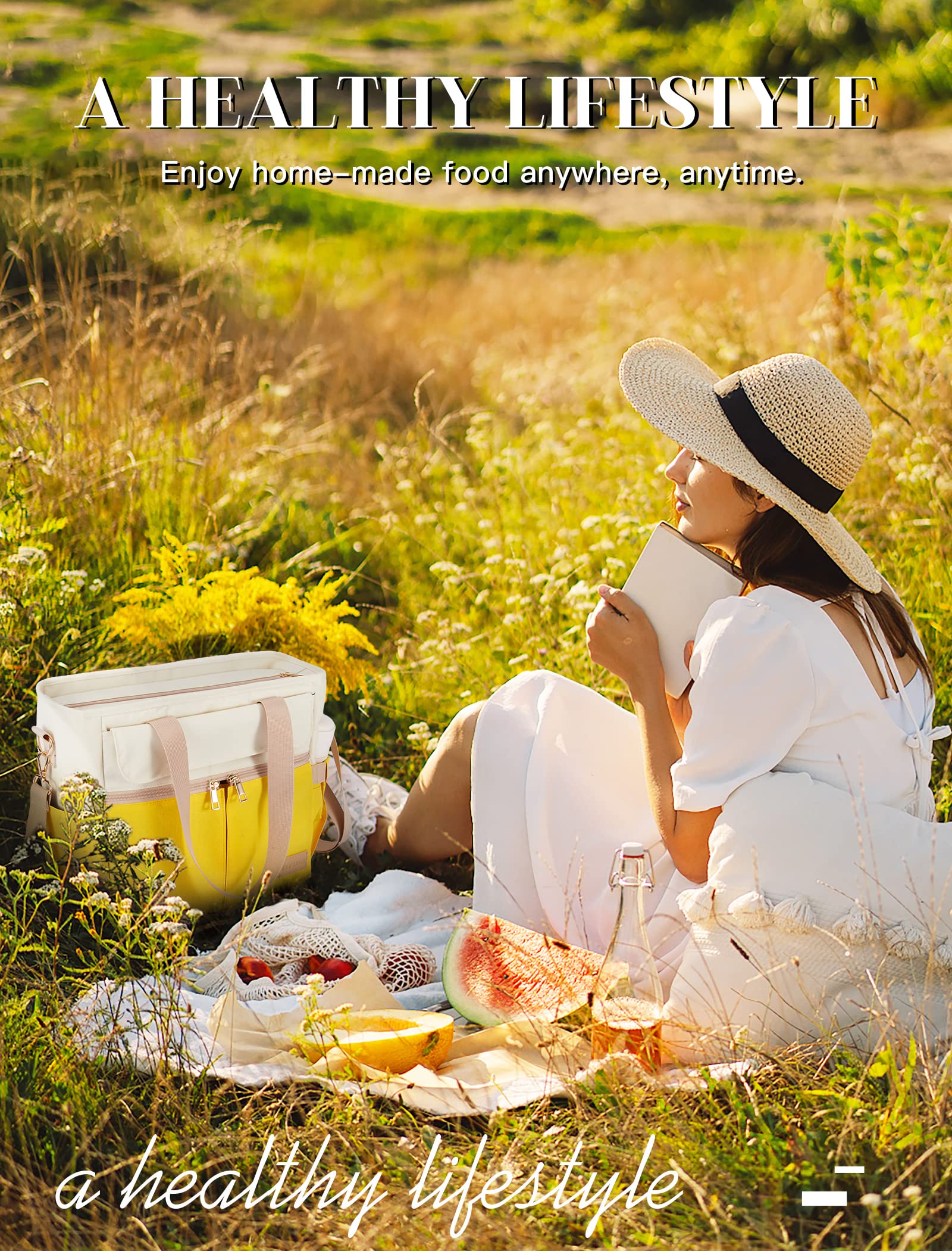 JOYHILL bolsa de almuerzo para picnic, camping o playa