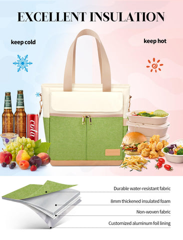 JOYHILL bolsa de almuerzo verde aguacate capacidad 16,2 L para más opciones.
