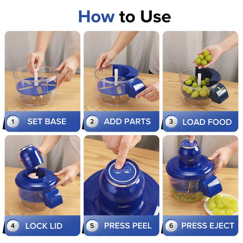 JoyHILL, batería integrada para pelar sin necesidad de enchufe.