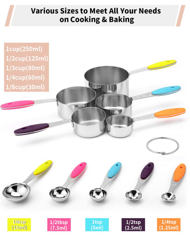 Joyhill mangos de silicona ergonómicos para un agarre seguro durante la cocción