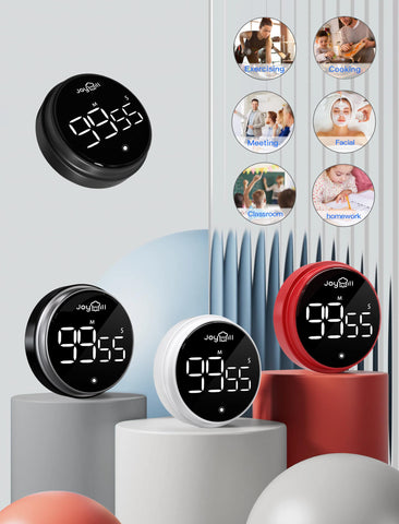 JOYHILL temporizador de cocina imantado con pantalla para fijarlo en la nevera