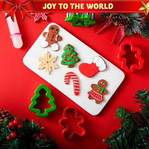 JOYIN cortador galletas forma bola navideña para detalles brillantes.