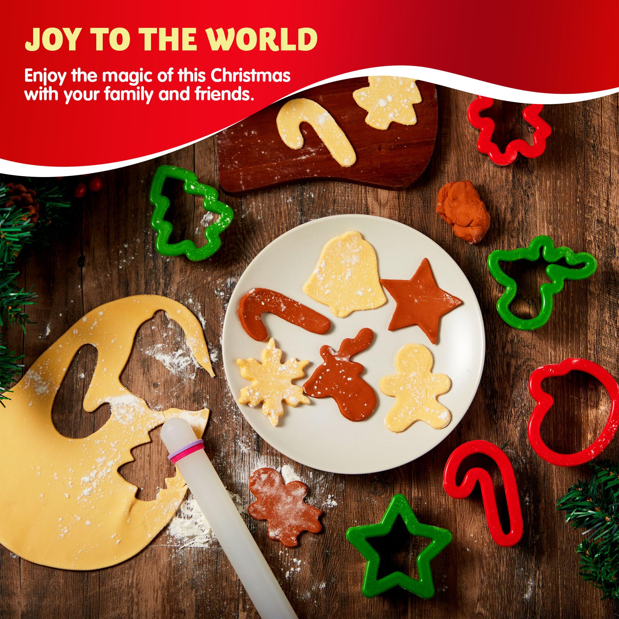 JOYIN cortador galletas forma estrella para adornos festivos.