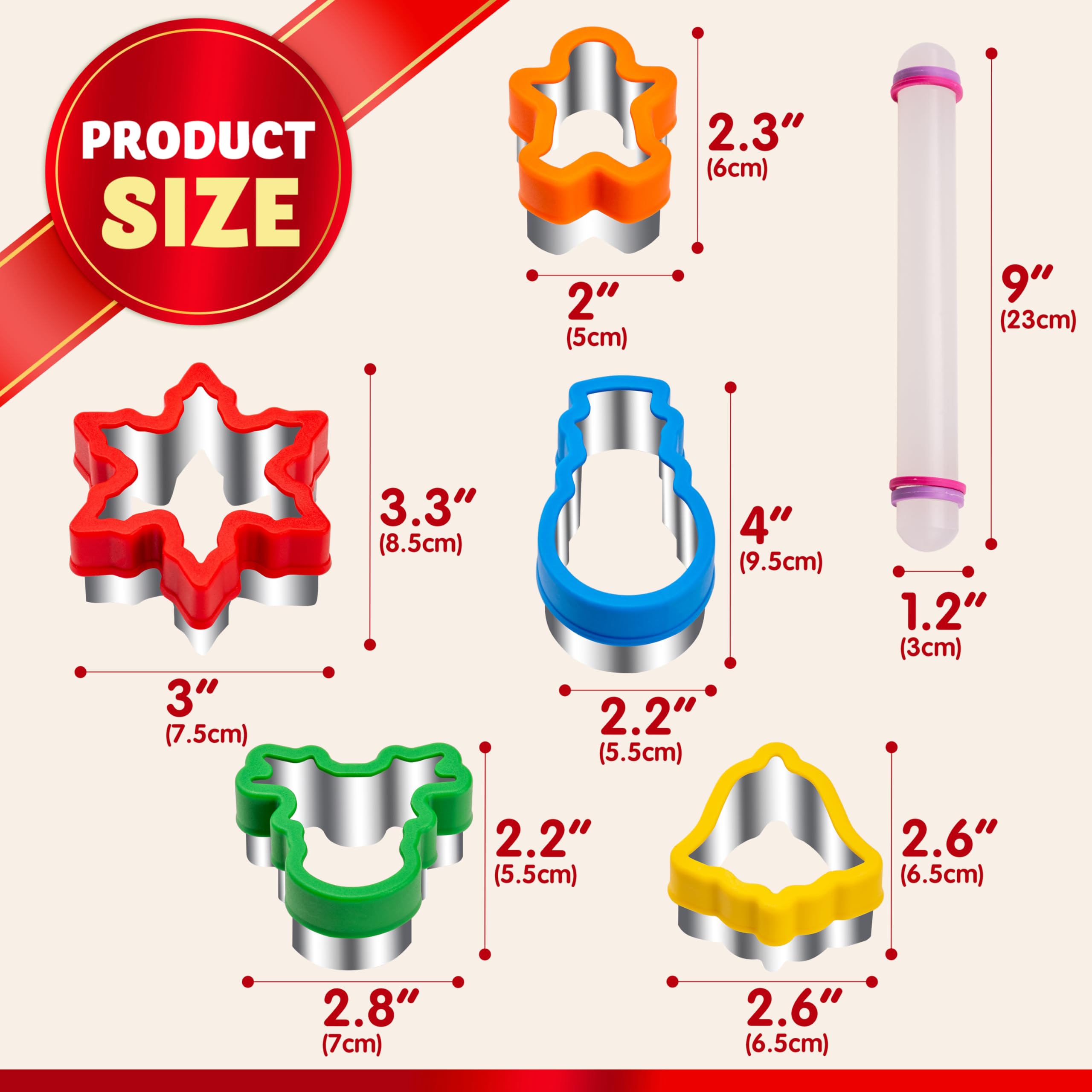 JOYIN cortadores: muneco nieve, ideal para decorar galletas.
