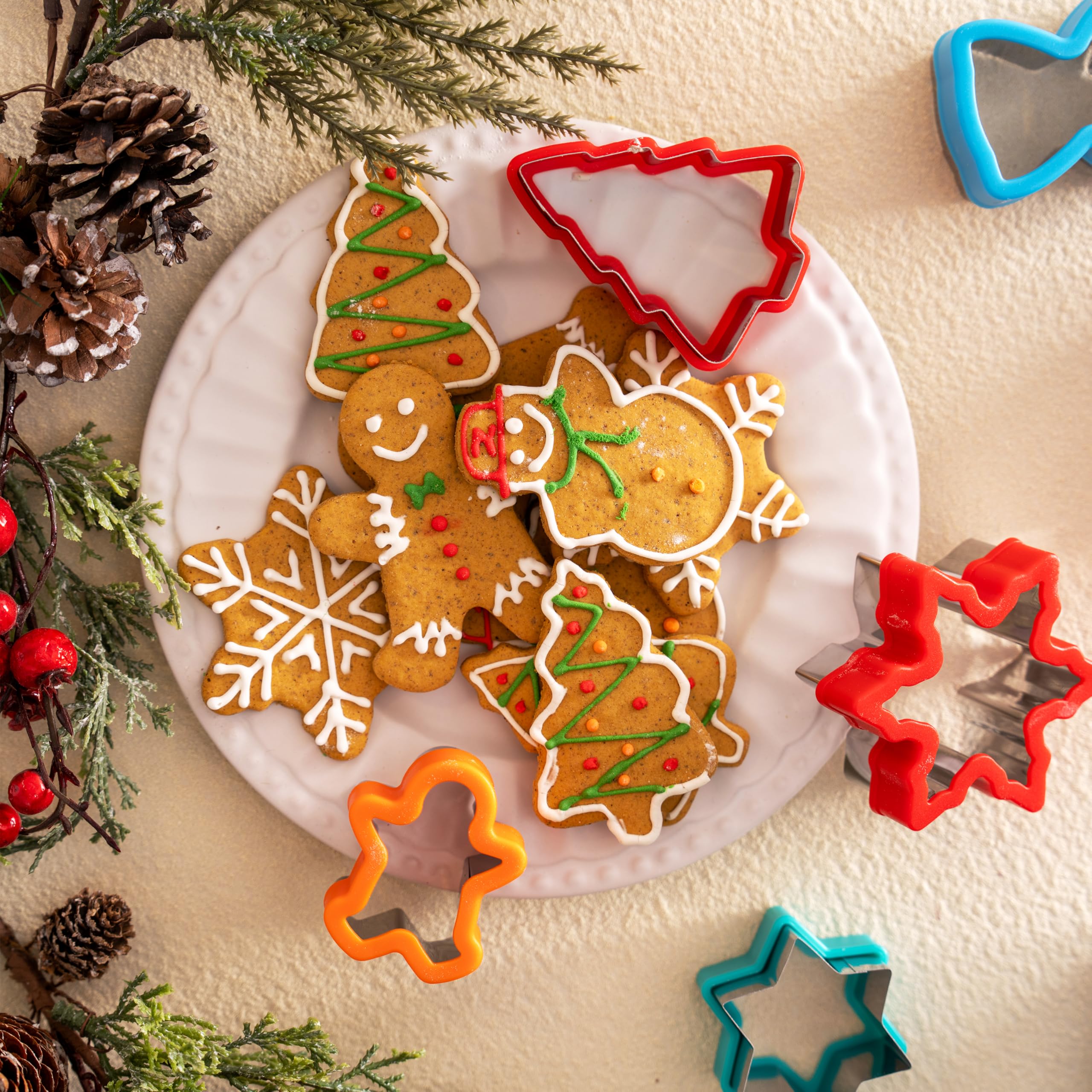 JOYIN cortadores: Santa Claus, embellece tu bandeja de postres.