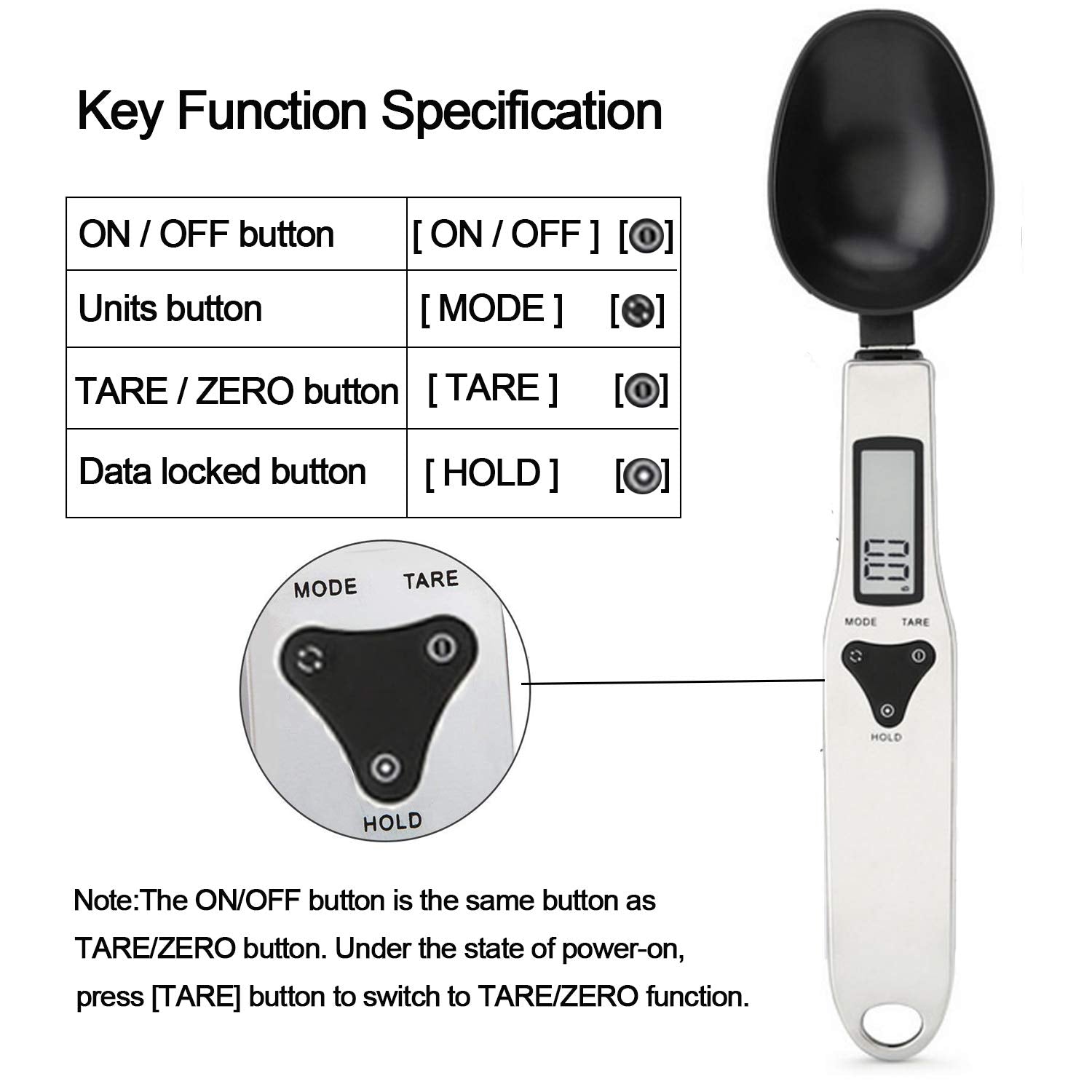 JOYIT cuerpo en acero inoxidable y ABS para durabilidad y limpieza