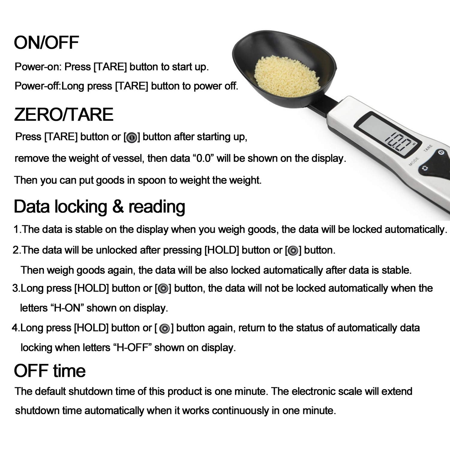 JOYIT cuatro unidades de medida g oz gn ct para conversiones rápidas