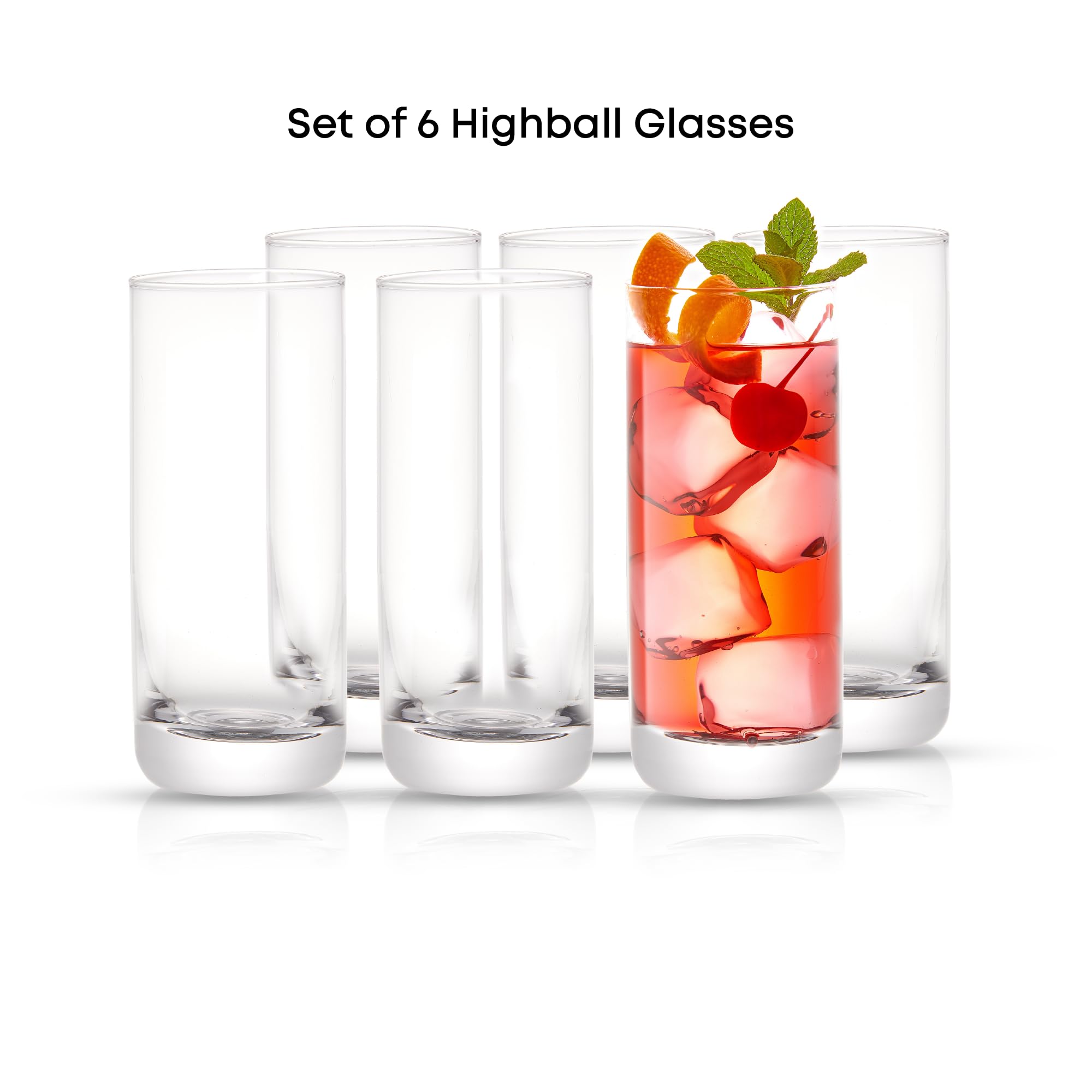 Vaso JoyJolt Faye con borde rodado de 3mm para experiencia suave.